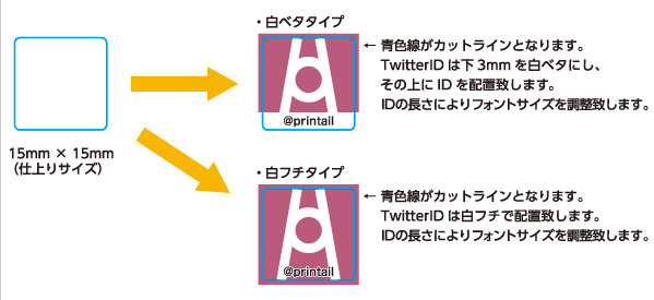 お手軽 簡単 印刷ならprintail プリンテイル Taシールコース データについて